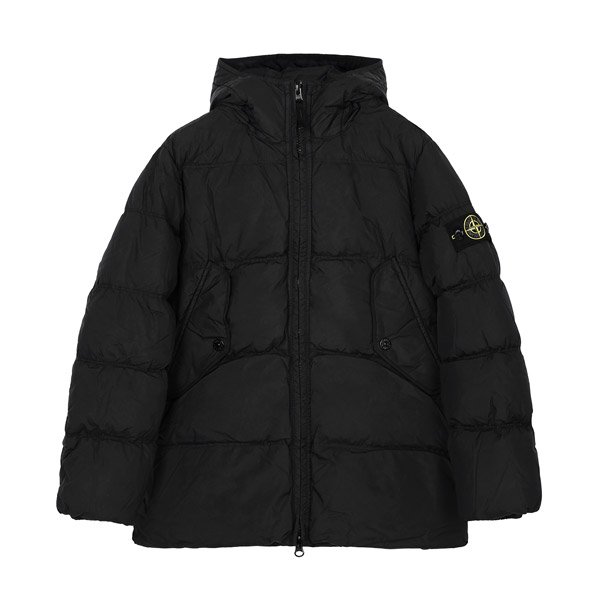 [부산점] KIDS 25FW 블랙 로고 후드 덕 다운 집업 자켓 164100004 S0A23 V0029(14A)