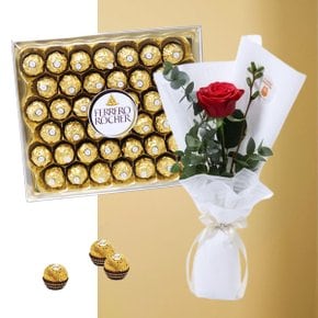 온리 로즈+페레로로쉐 초콜릿 선물 꽃다발 발렌타인데이 화이트데이 생일 프로포즈 꽃배달