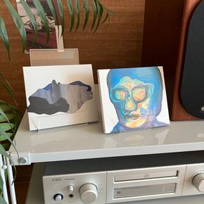 lp 거치대 보관함 투명 책전시대 스탠드 아크릴 LP CD