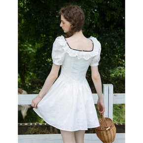 Cest_Romantic white ribbon dress