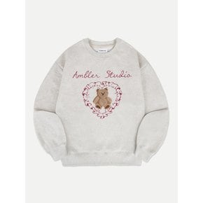 Cozy bear Sweatshirt AMM1221 (Oatmeal)