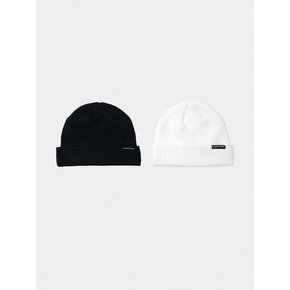 [2PACK] 볼드 니트 숏 비니_2color