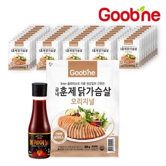  굽네 오리지널 훈제 슬라이스 100g*50팩+볼케이노 소스 290g*1병 FD25