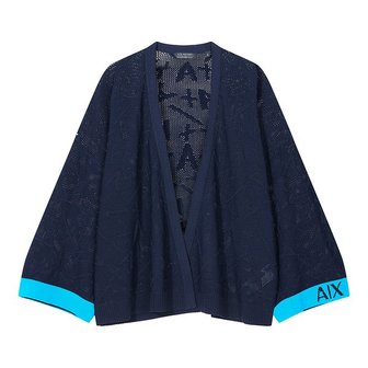 ARMANI EXCHANGE 여성 AX 조직 오픈 가디건 A422132514000