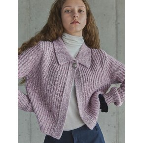 ONE BUTTON CARDIGAN / PINK