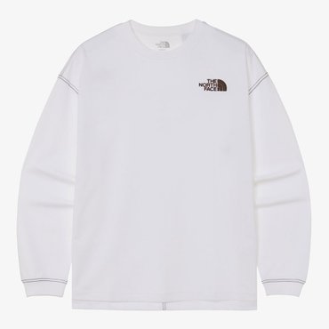 노스페이스 [노스페이스 공식] NT7TR01K 화이트라벨 에센셜 긴팔 라운드티_WHITE