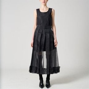 [폴앤컴퍼니] Organza pleated Wrap skirt (pareo)