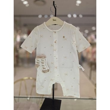 에뜨와 (출산백일선물)아서7부우주복X양말세트 (07Q317509S2)