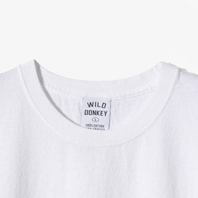 [와일드동키] T-OREGON WHITE / 와일드동키 반팔 티셔츠 WIC1M60009