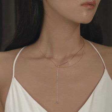 서림아트 Two Toned Drop Necklace