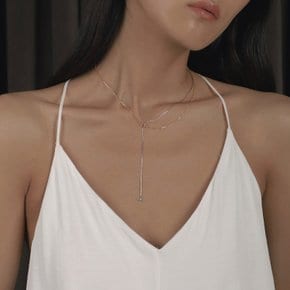 Two Toned Drop Necklace