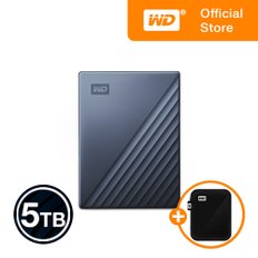 [WD공식스토어/파우치증정/우체국택배] WD NEW My Passport ULTRA 5TB 외장하드 USB-C 타입