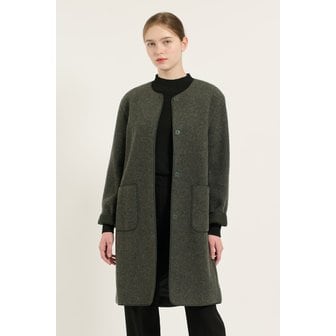 BCBG [여주점] 배색 바인딩 라운드넥 코트 B4DBH865