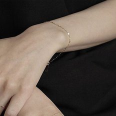 14K Basic Chain Bracelet_twist