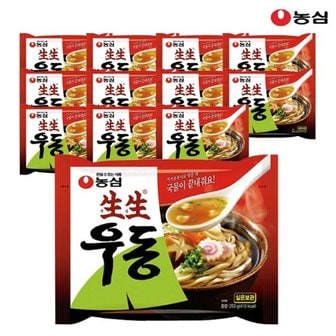  농심 생생우동봉지 253g x 12봉