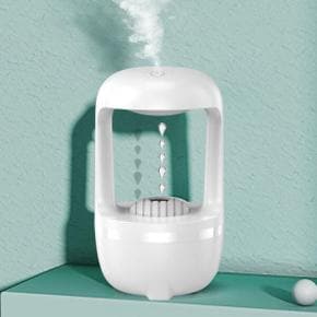 아트박스/디자인에버 무중력 물멍 물방울 대용량 LED 가습기 Y01 500ml