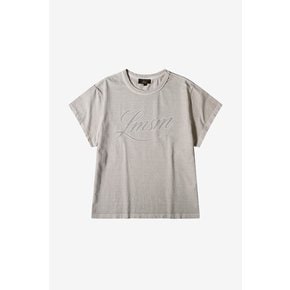 Cotton LMSM Lettering T-shirt_Beige_ LSTD0TS04W