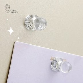 투명 자석홀더 체스 보드 자석 홀더 냉장고 메모 부착 10개입