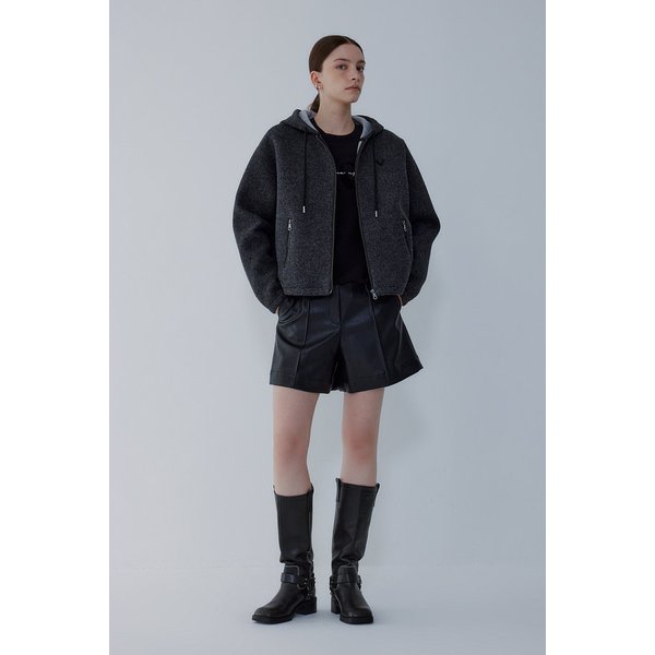 플리스 본딩 후디드 집업 점퍼 7155420003169