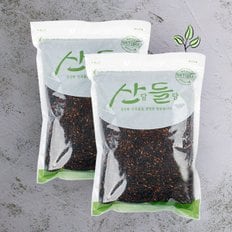 [명절 후 배송] [산담들담] 우리잡곡 찰흑미1kgx2팩(2kg)