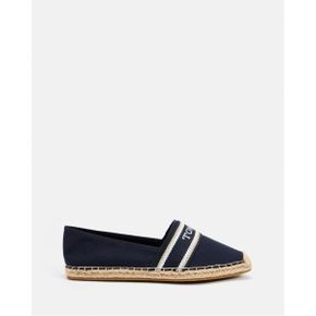 5021509 Tommy Hilfiger Mono Webbing Flat Espadrilles - Womens Space Blue