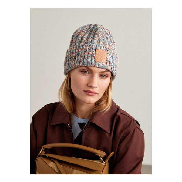 골지 울 혼방 비니 멀티컬러 46376663162858972