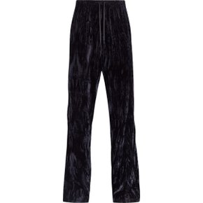 Wide Leg Trackpants (Black)