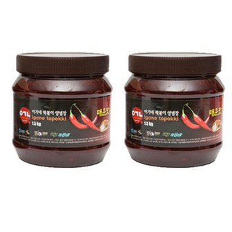  이가네떡볶이 만능양념장 1+1 (블랙라벨 1.5kg + 블랙라벨 1.5kg)