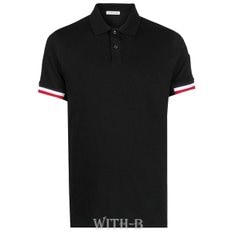 [시흥점] [시흥점] [MONCLER]몽클레어 남성 SS POLO 로고패치 폴로티셔츠 블랙 8A000 23 899P0