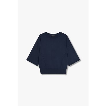 ARMANI EXCHANGE 여성 드롭 숄더 하프 슬리브 니트(A425132509)네이