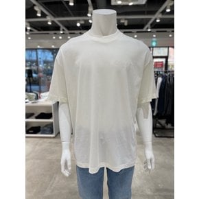 [파주점] [캘빈클라인진]남여공용 오버핏 인스티튜셔널 로고 반팔 티셔츠 J326350-YAF