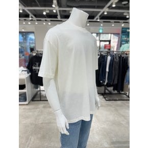 [파주점] [캘빈클라인진]남여공용 오버핏 인스티튜셔널 로고 반팔 티셔츠 J326350-YAF