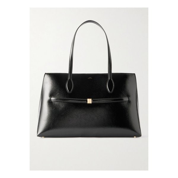 나플락 크링클 페이턴트 가죽 토트 블랙 46376663162874254