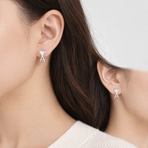 온쇼페아미 UJW445 361 900 하트 로고 귀걸이
