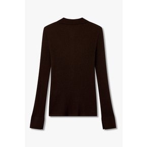 실크 블렌드 카라 리브드 가디건 IA16351810162
