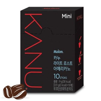  맥심 카누 미니 라이트 로스트 아메리카노 0.9g 10T x5개