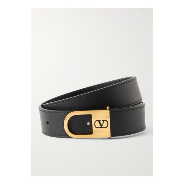 브이로고 시그니처 가죽 벨트 블랙 46376663162909902