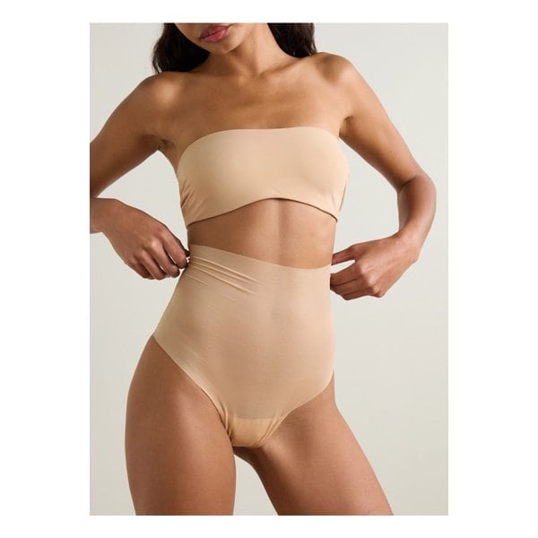 페더라이트 컨트롤 스트레치 저지 텅 팬티 베이지 1647597345452060