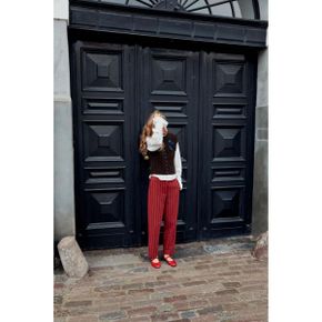 ZARA 자라 우먼 레더 발레리나 플렛 슈즈 레드 2525810600 2525810 1323076