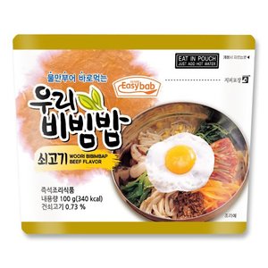 이지밥 우리비빔밥 쇠고기 100g 전투식량 여행음식 비상식량 간편식 등산도시락