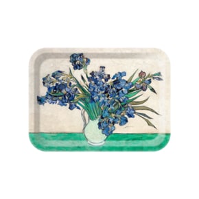 [Tray] 트레이 Vase with Iris(White), 빈센트 반 고흐