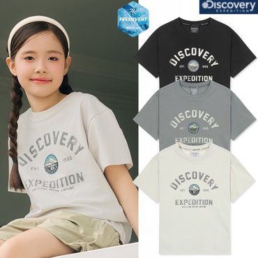 디스커버리키즈 25SS 키즈 프레시벤트 전면그래픽 반팔티셔츠 DKRS71053