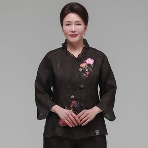 더하랑 애정드리 여름 인견 자켓 브라운