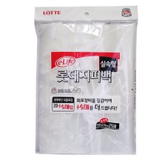 롯데 e-life 지퍼백 실속형 (특대) 30cmx35cm 25매