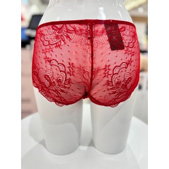 비너스 [여주점] 블랙라벨 튤레이스 망사 시스루 레이스 레드 팬티 [VPTB642S] RD