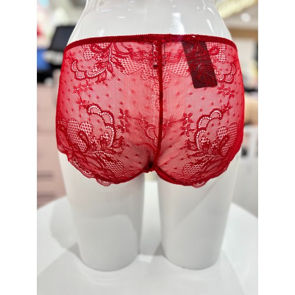[여주점] 블랙라벨 튤레이스 망사 시스루 레이스 레드 팬티 [VPTB642S] RD