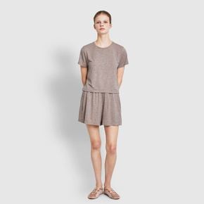 여 레이온 스트레치 3부 라운지 팬츠 (COCOA/ OATMEAL/ MELANGE GREY/ BLACK)