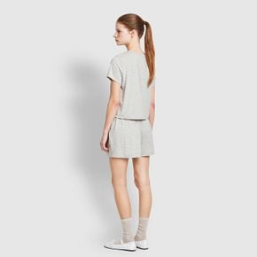 여 레이온 스트레치 3부 라운지 팬츠 (COCOA/ OATMEAL/ MELANGE GREY/ BLACK)