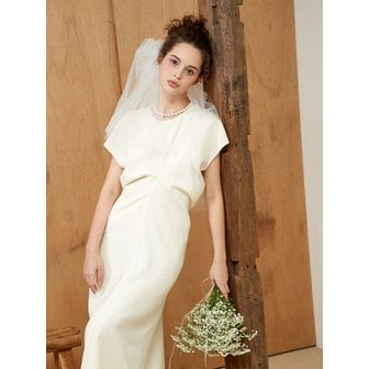 이디티알 클래식 드레이프 원피스 실버아이보리 ED24S4FRD1191