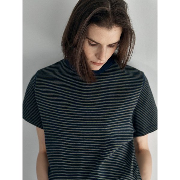stripe t-shirt_navy